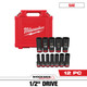 12PC SHOCKWAVE™ Impact Duty 1/2" Drive SAE Deep 6 Point Socket Set - 49-66-7011 12PC SHOCKWAVE™ Impact Duty 1/2" Drive SAE Deep 6 Point Socket Set - 49-66-7011